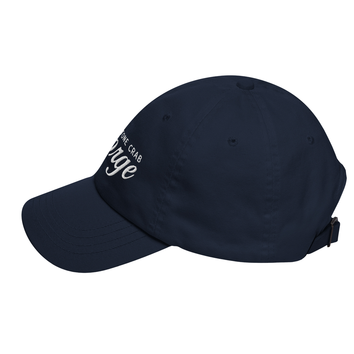 Green cap with a logo on a white background